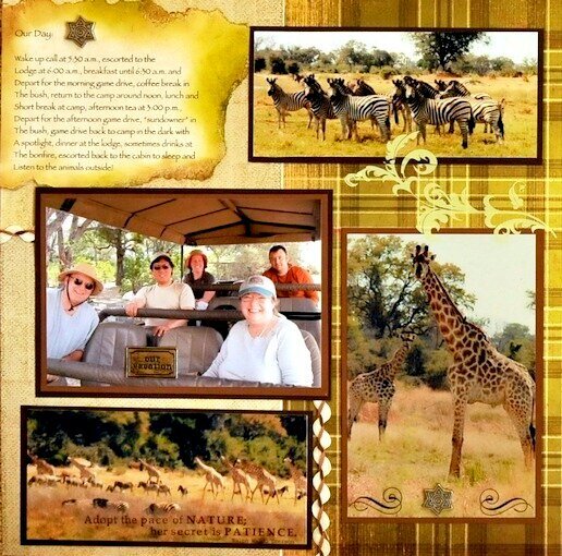 Lunch on the Plains - Botswana, Africa - LEFT SIDE