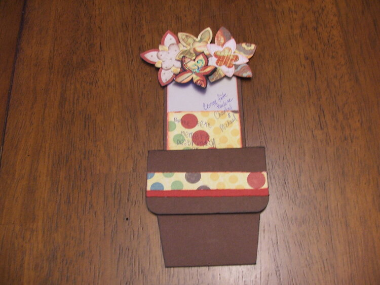 Flower pot card #2