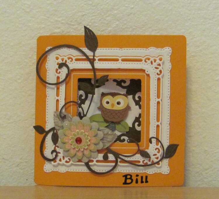 Owl Birthday Tri-Fold Card - 1