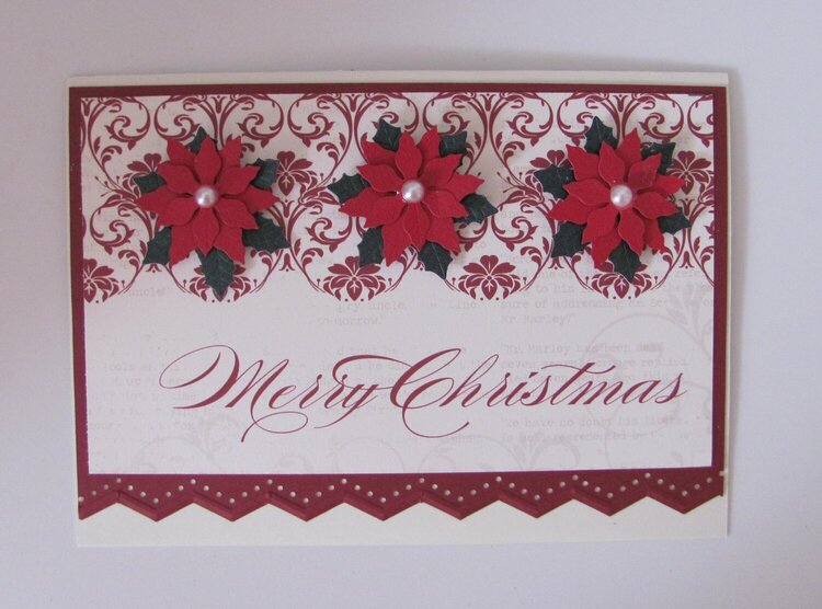 Poinsetta Christmas Card