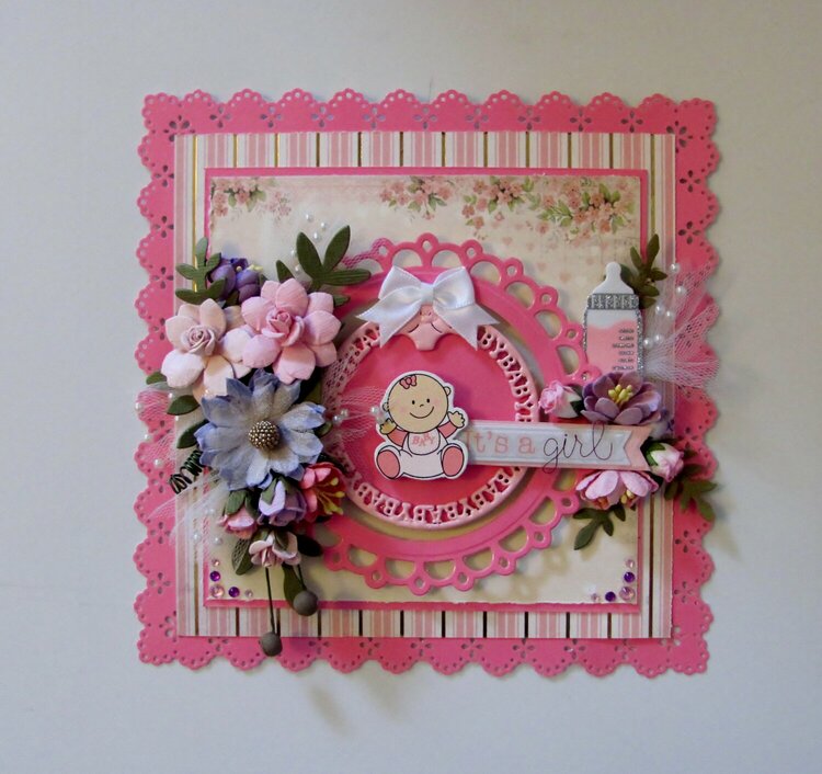 Baby Girl Shower Card