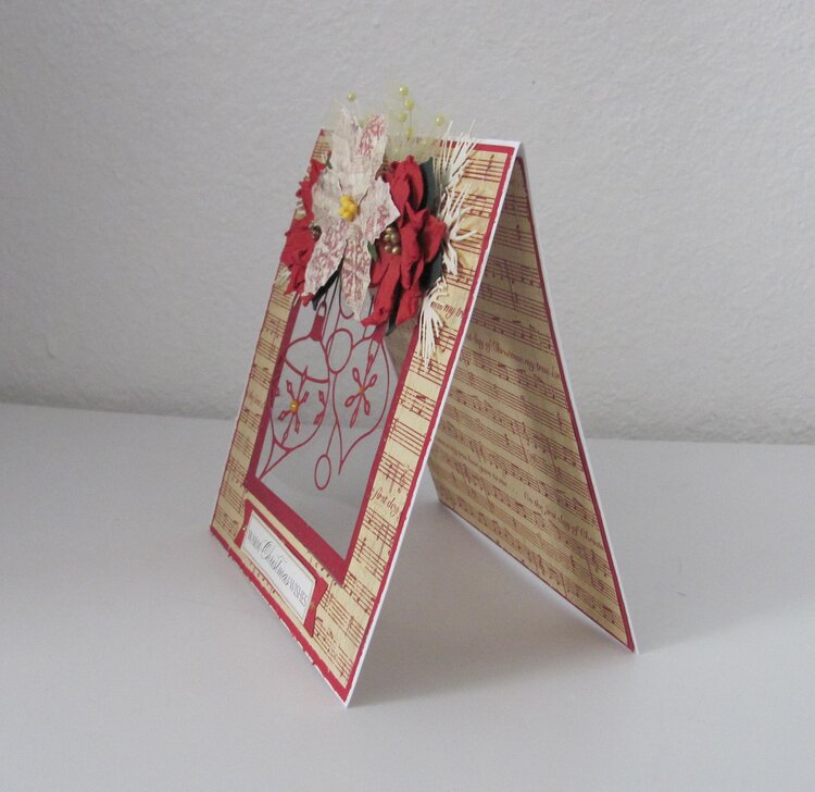 Floating Christmas Ornament Card