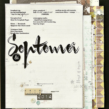 My September Design Journal