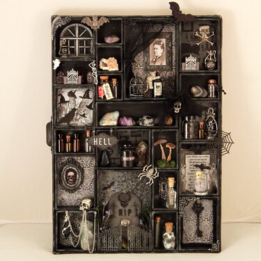 Shadow-box. Halloween. Gothic.