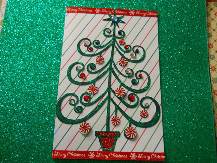 Christmas Card with Sparkle!!