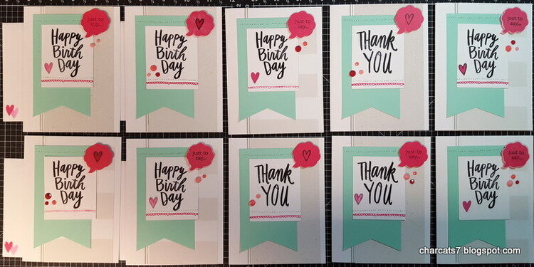 Happy Birthday / Thank You card kit