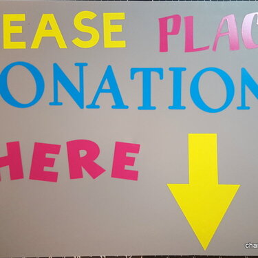 Donations Sign