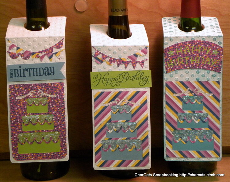 Birthday wine gift tag/cards