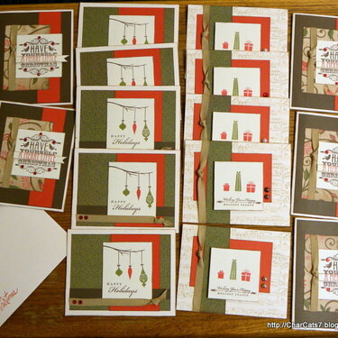 CTMH Pear &amp; Partridge 2012 Christmas Card kit