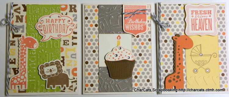 cards for a workshop (CTMH BabyCakes