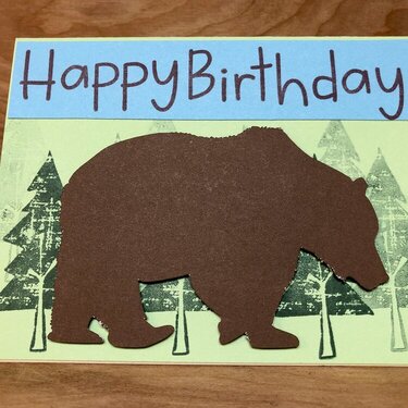 Bear Birthday Card