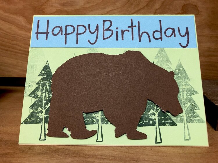 Bear Birthday Card