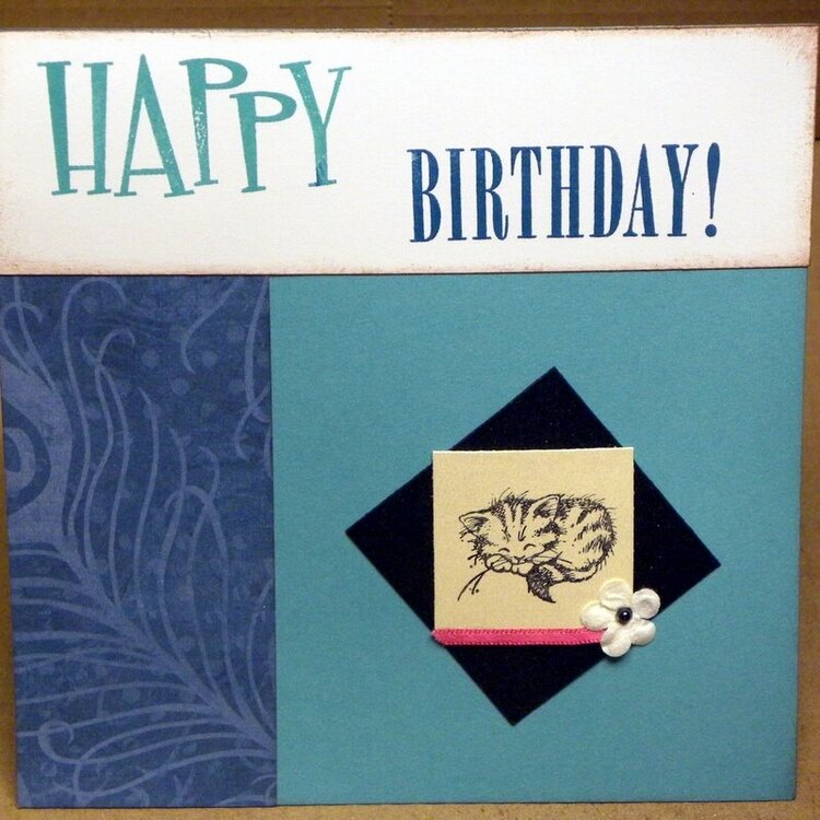 Birthday card using M/M/M swap item