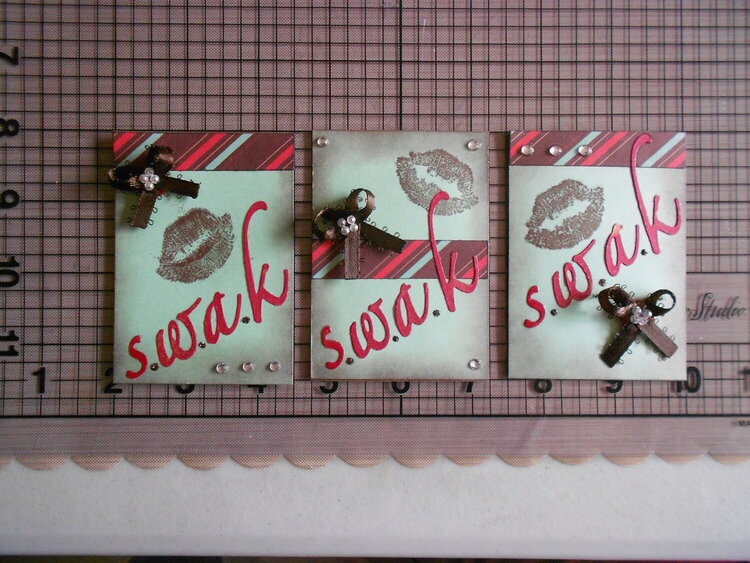 Mint Chocolate Kiss ATC