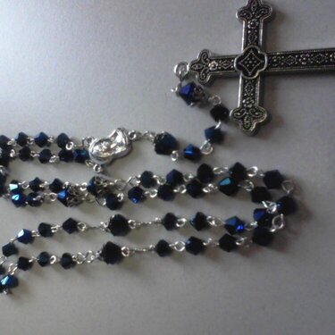 Cowboys colored rosary