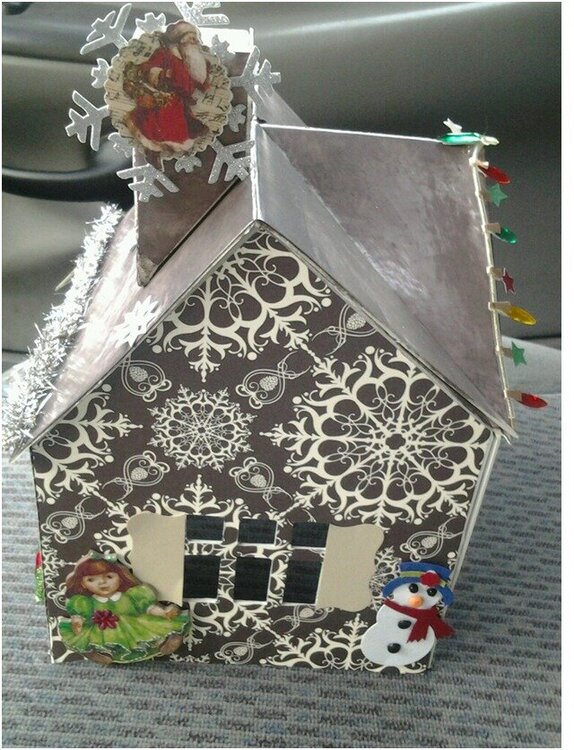 Stampin up xmas village house