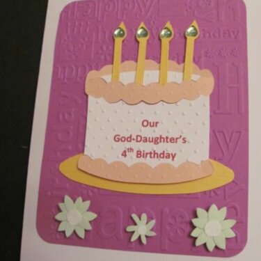 4th Birthday Card