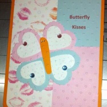 Butterfly Kisses Valentine Card