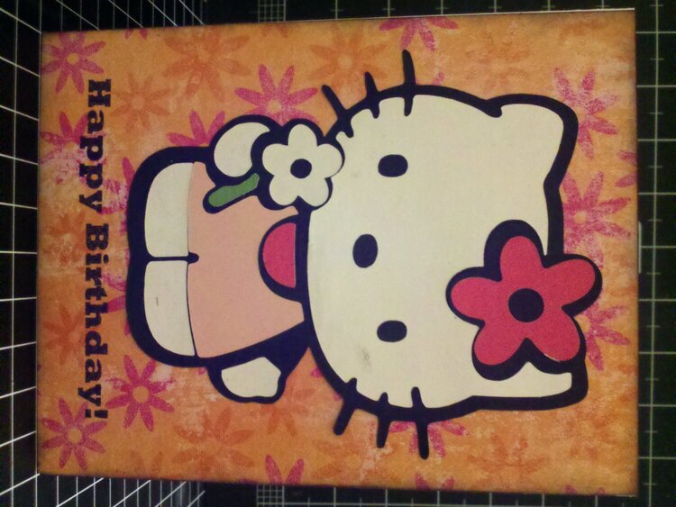 Hello Kitty Birthday Card