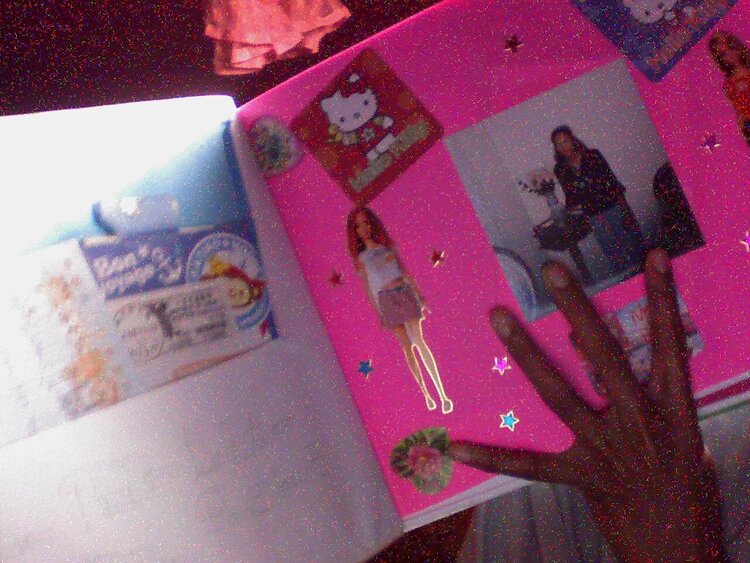 inside of scrap books.