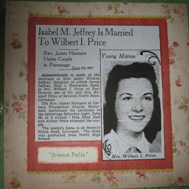 Marriage announcement, 70 years ago!!!
