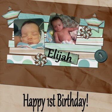 Elijah - Happy 1st Birthday