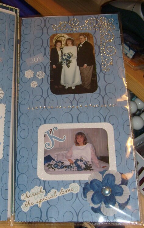 Tri-Fold Wedding Layout - Right Hand Page