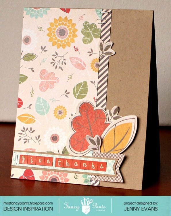 Give Thanks card *Fancy Pants Designs*