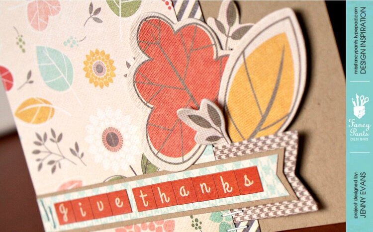 Give Thanks card *Fancy Pants Designs*