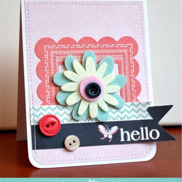 Hello card *Fancy Pants Designs*