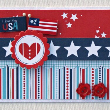 I Love The USA card