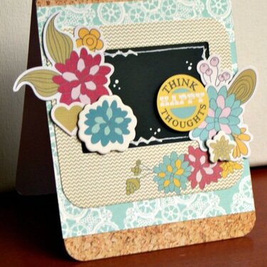 Think Happy Thoughts card *Fancy Pants Designs*