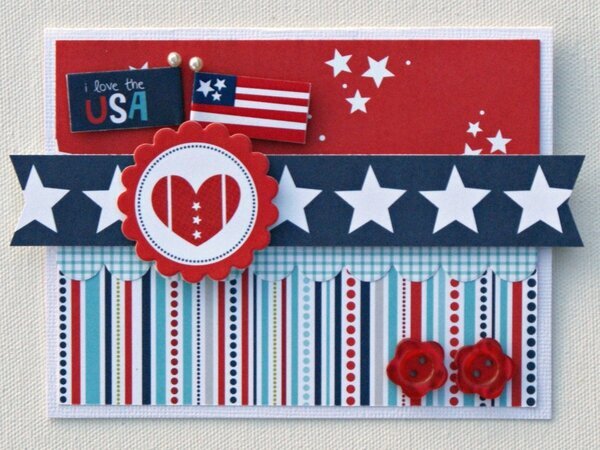 I Love The USA card *Bella Blvd*