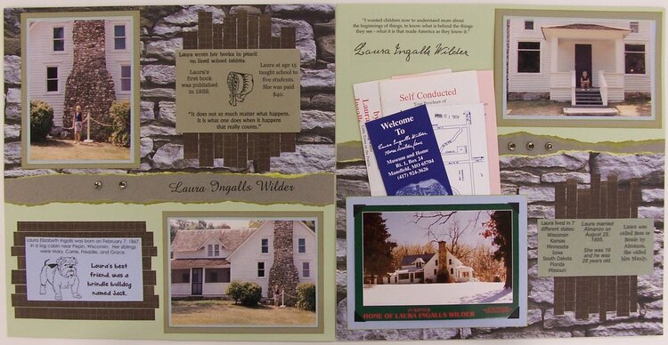Laura Ingalls Wilder layout
