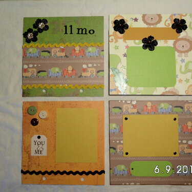 Baby first year calendar 11mo, & added photo pgs