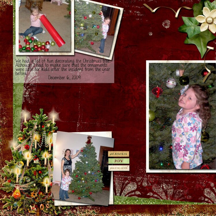 Decorating the Christmas Tree 2009