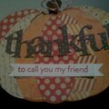 Thankful pumpkin card
