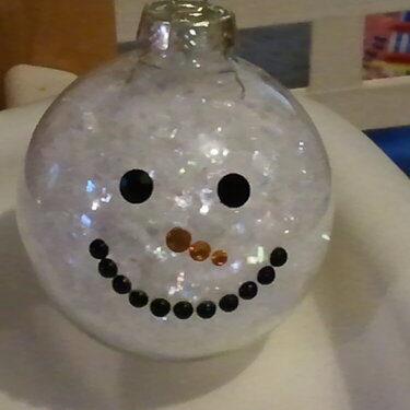 Snowman ornamet bulb
