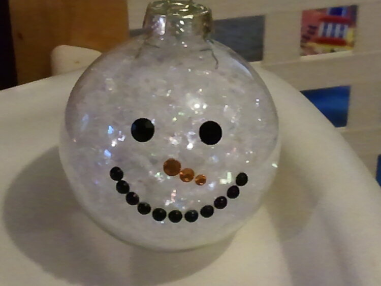 Snowman ornamet bulb