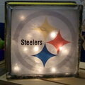 Steelers Glass Block Light