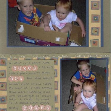 Two kids in a box