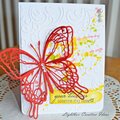 Embossed Butterfly card