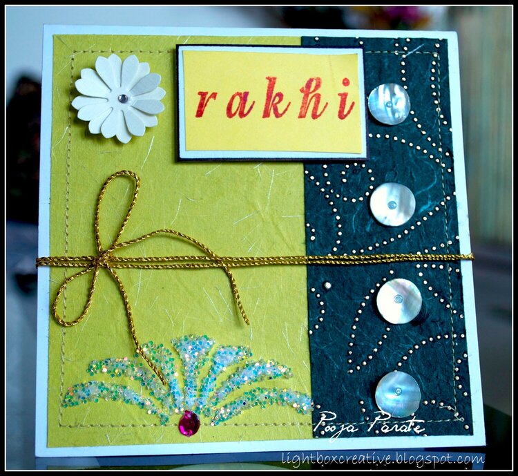 Indian Rakhi card