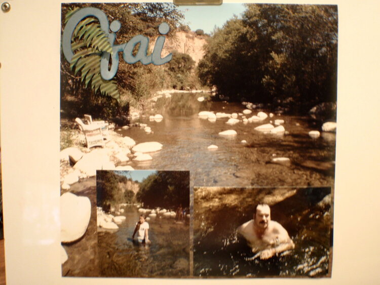 At Ojai enjoying the Creek