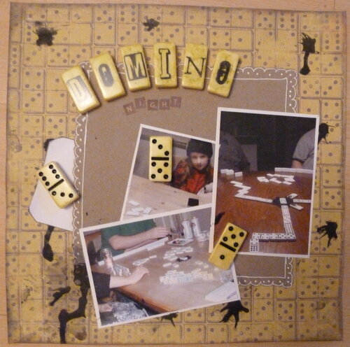 Domino Night **DT Work for Paper Mixing Bowl** September Challenge