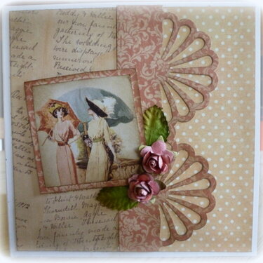 Ladies Diary Card **Scraps of Elegance**