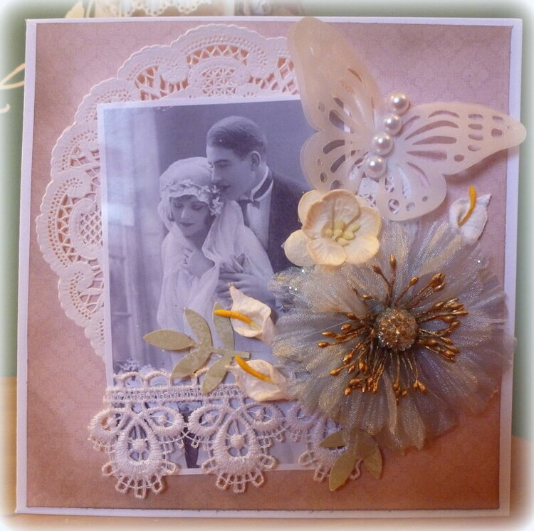 Vintage Wedding Card