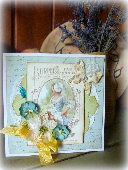 Pion Vintage Garden Card **C&#039;est Magnifique Kits August GDT!**