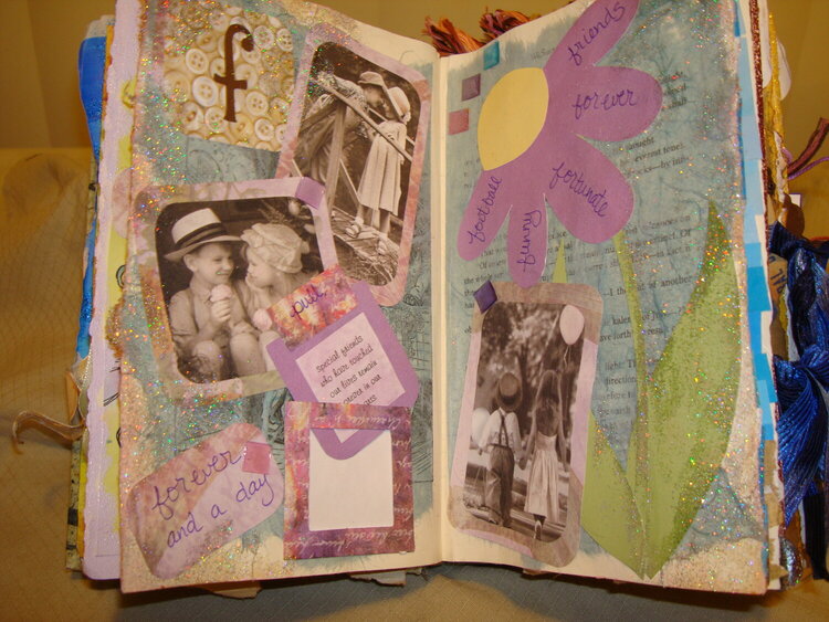 letter f altered book