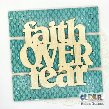 Faith Over Fear Pallet Sign